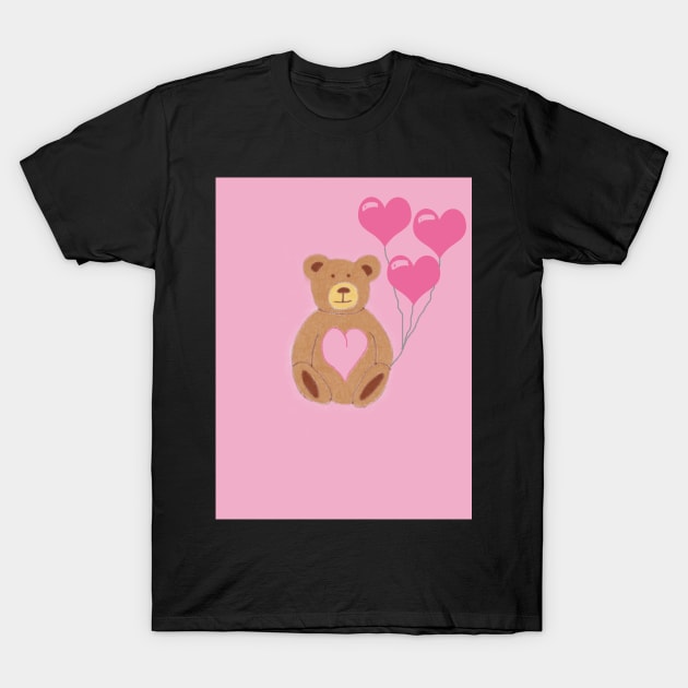 Teddy Bear Love T-Shirt by karenadams